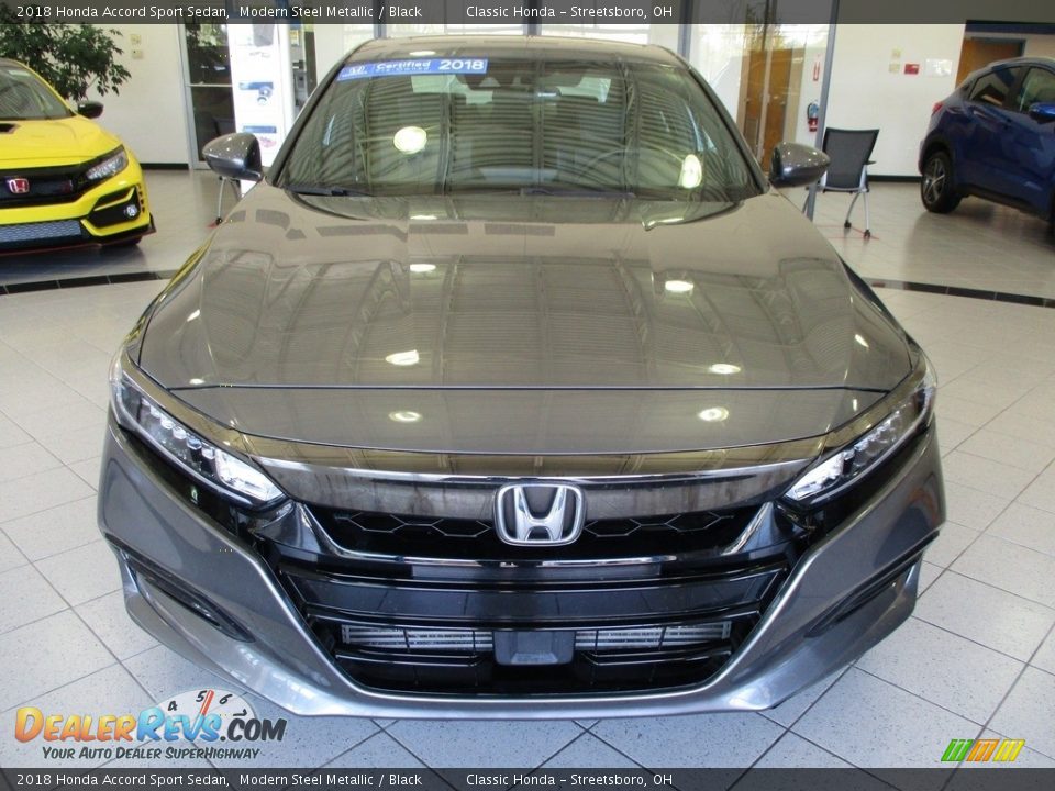 2018 Honda Accord Sport Sedan Modern Steel Metallic / Black Photo #2