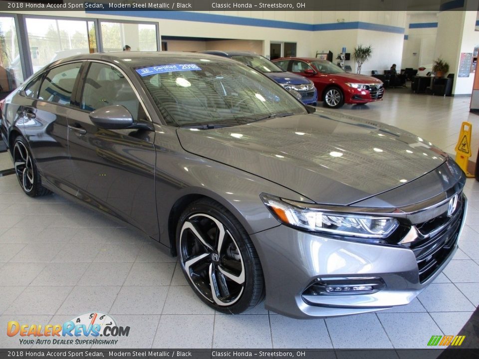 2018 Honda Accord Sport Sedan Modern Steel Metallic / Black Photo #3