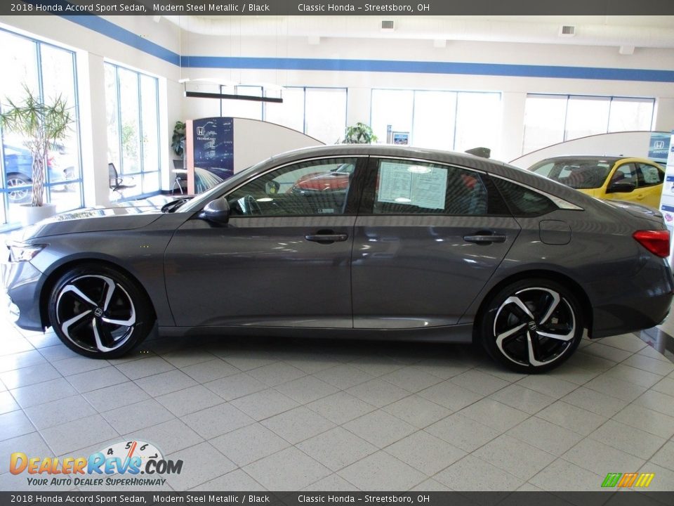 2018 Honda Accord Sport Sedan Modern Steel Metallic / Black Photo #10