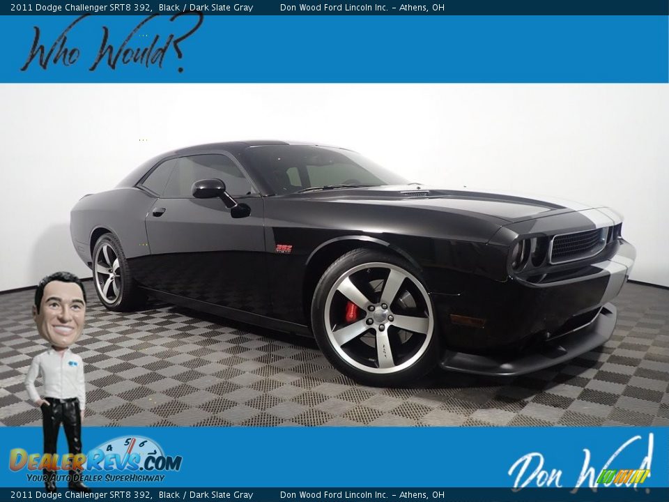 2011 Dodge Challenger SRT8 392 Black / Dark Slate Gray Photo #1