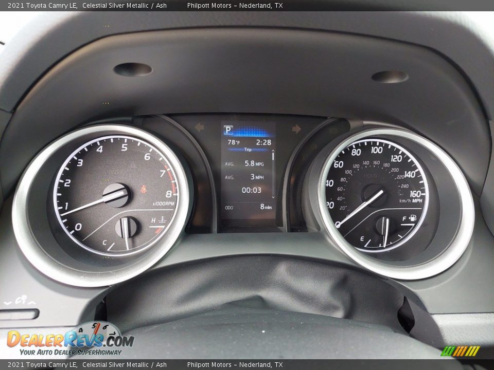 2021 Toyota Camry LE Celestial Silver Metallic / Ash Photo #23