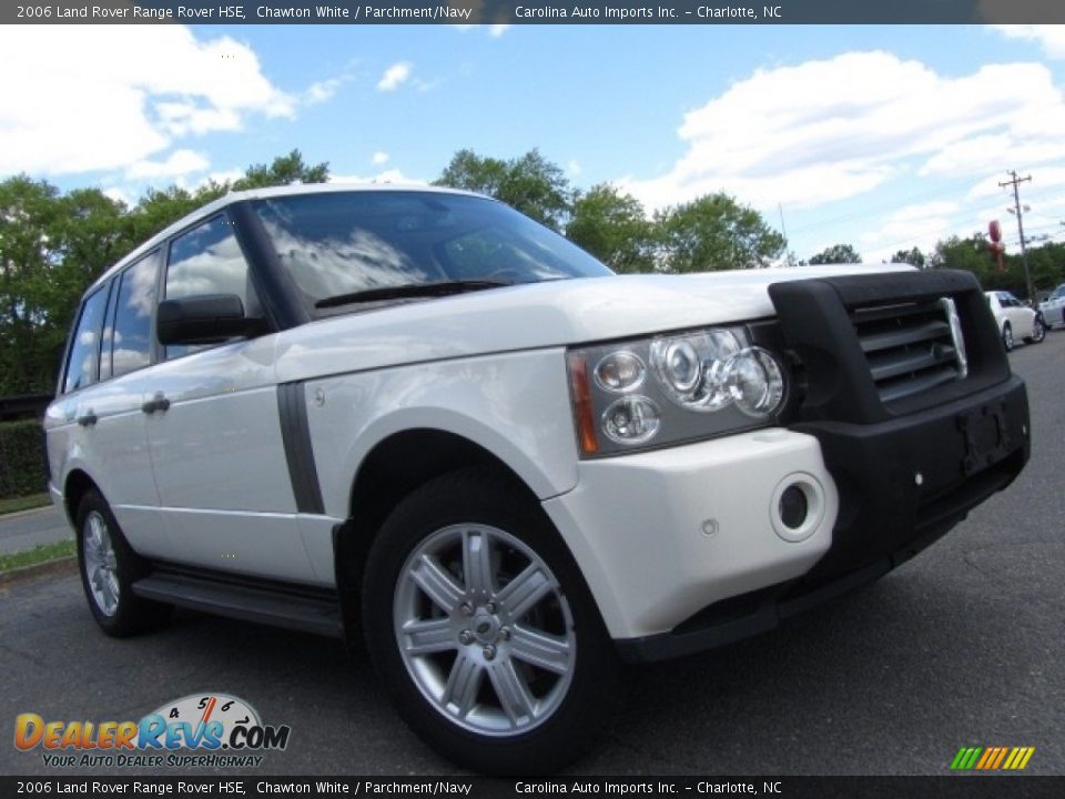 2006 Land Rover Range Rover HSE Chawton White / Parchment/Navy Photo #1
