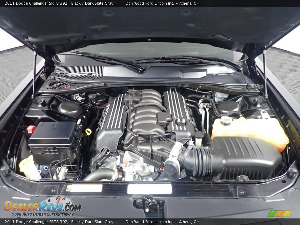2011 Dodge Challenger SRT8 392 Black / Dark Slate Gray Photo #8