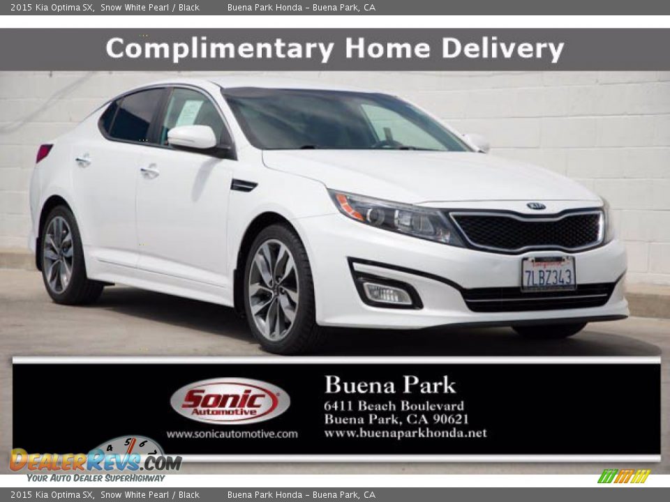 2015 Kia Optima SX Snow White Pearl / Black Photo #1