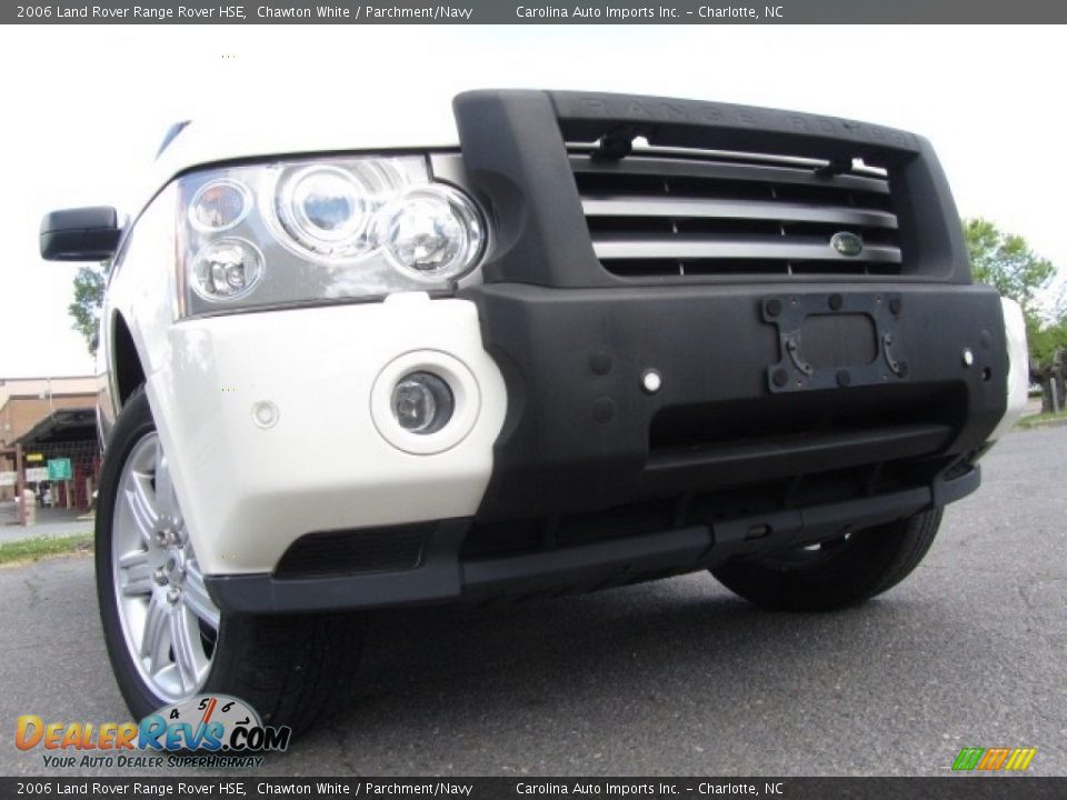 2006 Land Rover Range Rover HSE Chawton White / Parchment/Navy Photo #2
