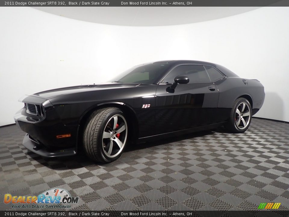 2011 Dodge Challenger SRT8 392 Black / Dark Slate Gray Photo #9
