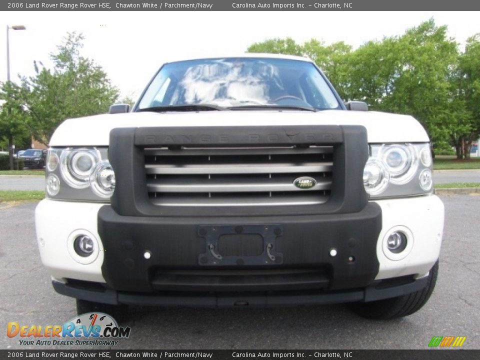 2006 Land Rover Range Rover HSE Chawton White / Parchment/Navy Photo #4