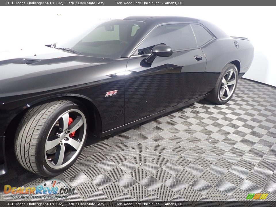 2011 Dodge Challenger SRT8 392 Black / Dark Slate Gray Photo #11
