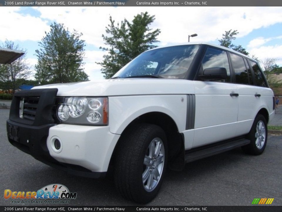 2006 Land Rover Range Rover HSE Chawton White / Parchment/Navy Photo #6