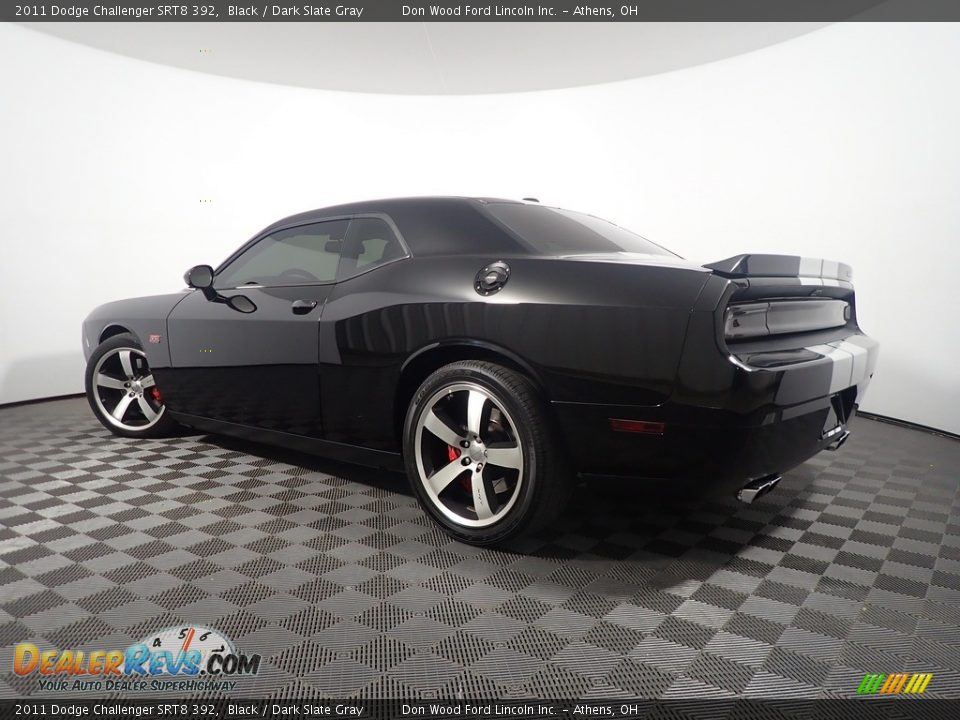 2011 Dodge Challenger SRT8 392 Black / Dark Slate Gray Photo #12