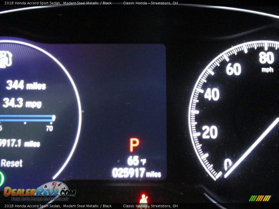 2018 Honda Accord Sport Sedan Modern Steel Metallic / Black Photo #32