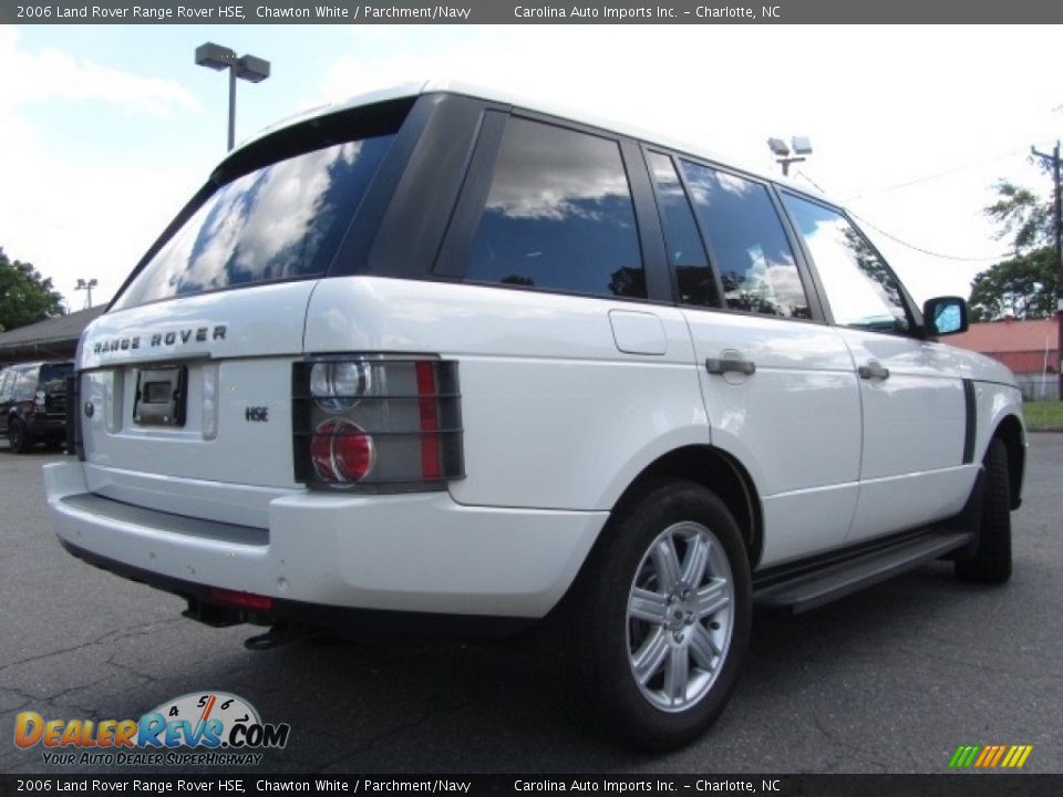 2006 Land Rover Range Rover HSE Chawton White / Parchment/Navy Photo #10
