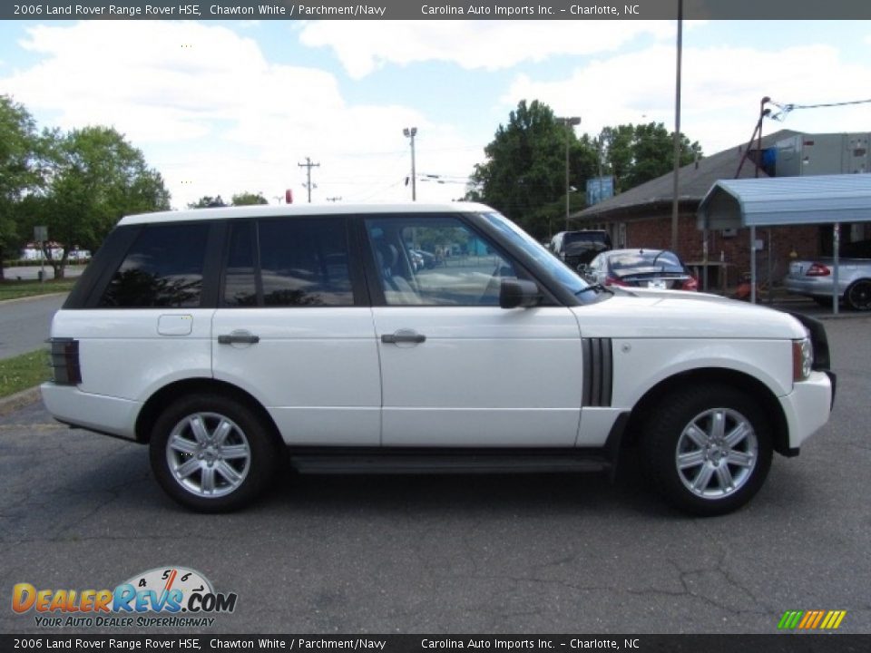 2006 Land Rover Range Rover HSE Chawton White / Parchment/Navy Photo #11