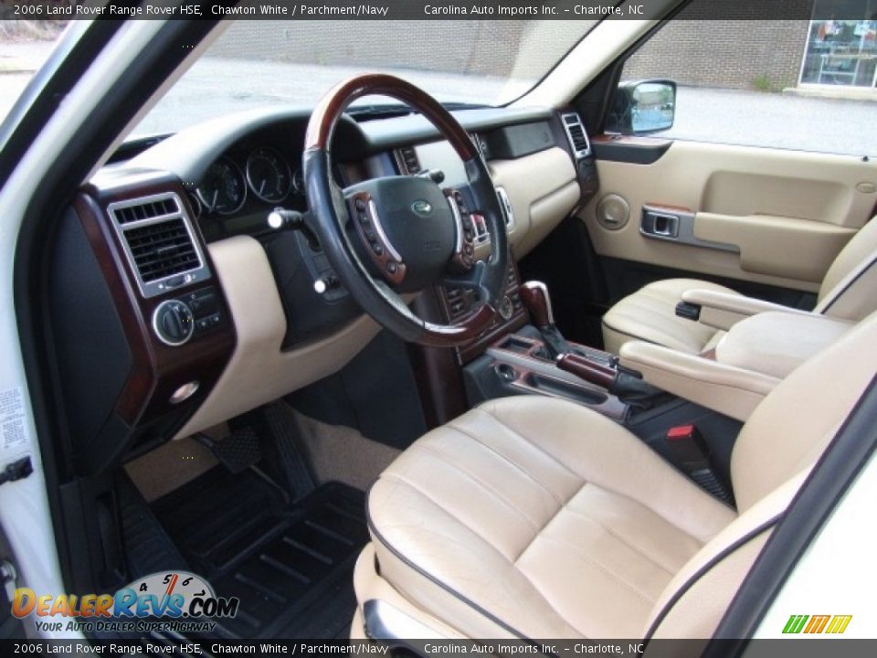 2006 Land Rover Range Rover HSE Chawton White / Parchment/Navy Photo #16