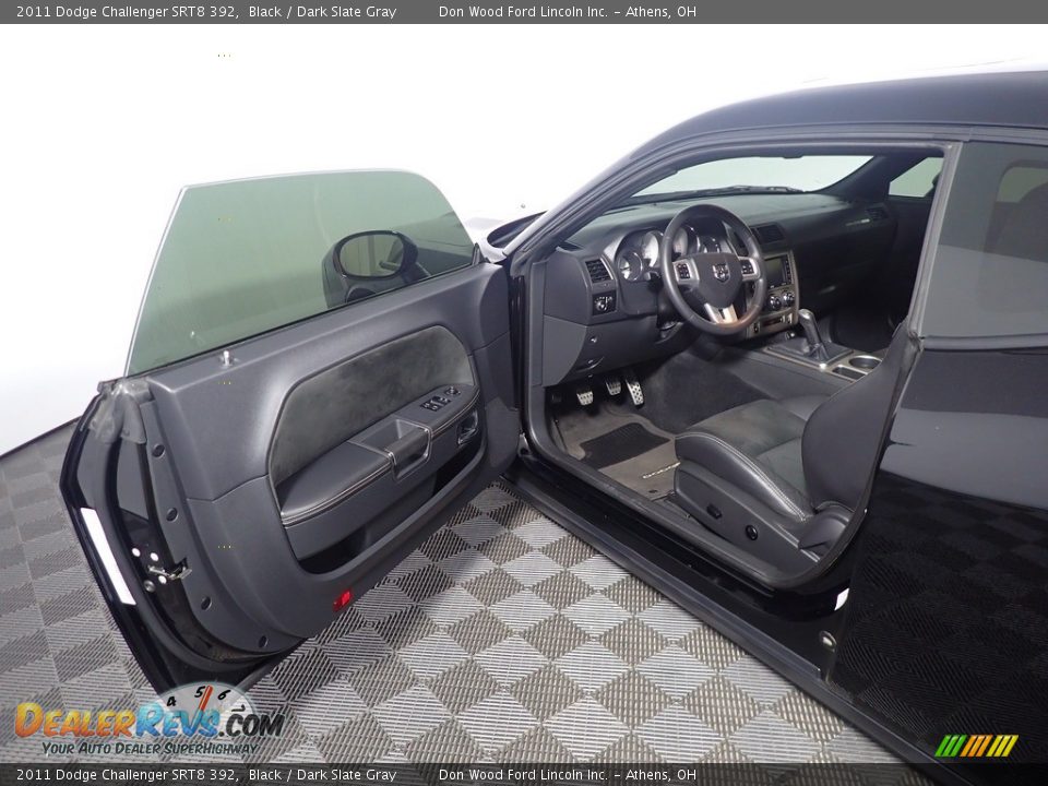 2011 Dodge Challenger SRT8 392 Black / Dark Slate Gray Photo #21