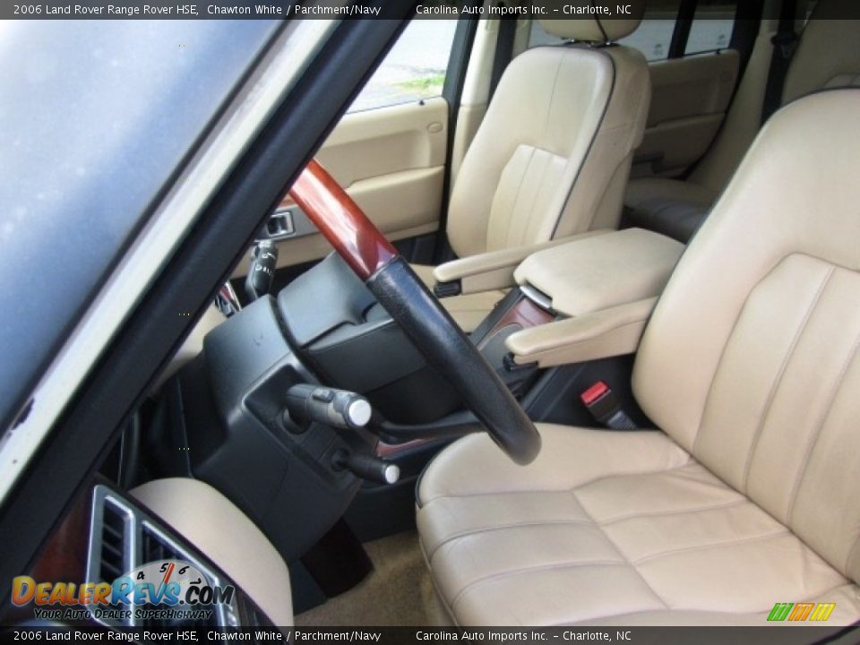 2006 Land Rover Range Rover HSE Chawton White / Parchment/Navy Photo #18
