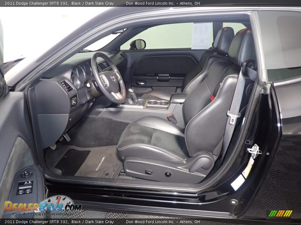 2011 Dodge Challenger SRT8 392 Black / Dark Slate Gray Photo #23