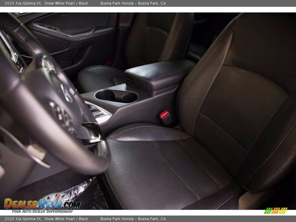 2015 Kia Optima SX Snow White Pearl / Black Photo #18