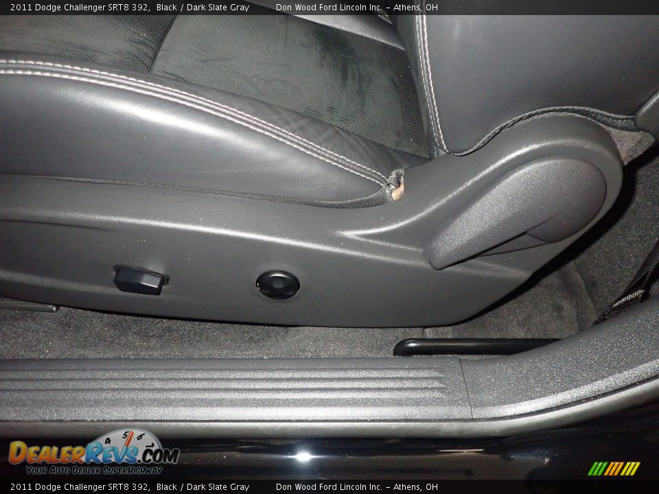 2011 Dodge Challenger SRT8 392 Black / Dark Slate Gray Photo #24