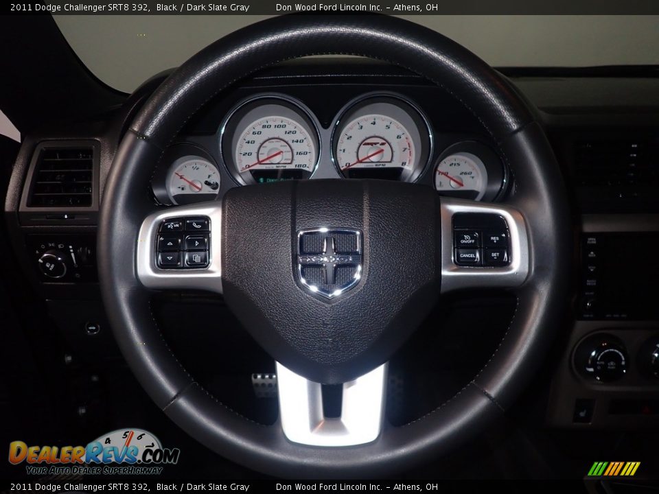 2011 Dodge Challenger SRT8 392 Black / Dark Slate Gray Photo #28