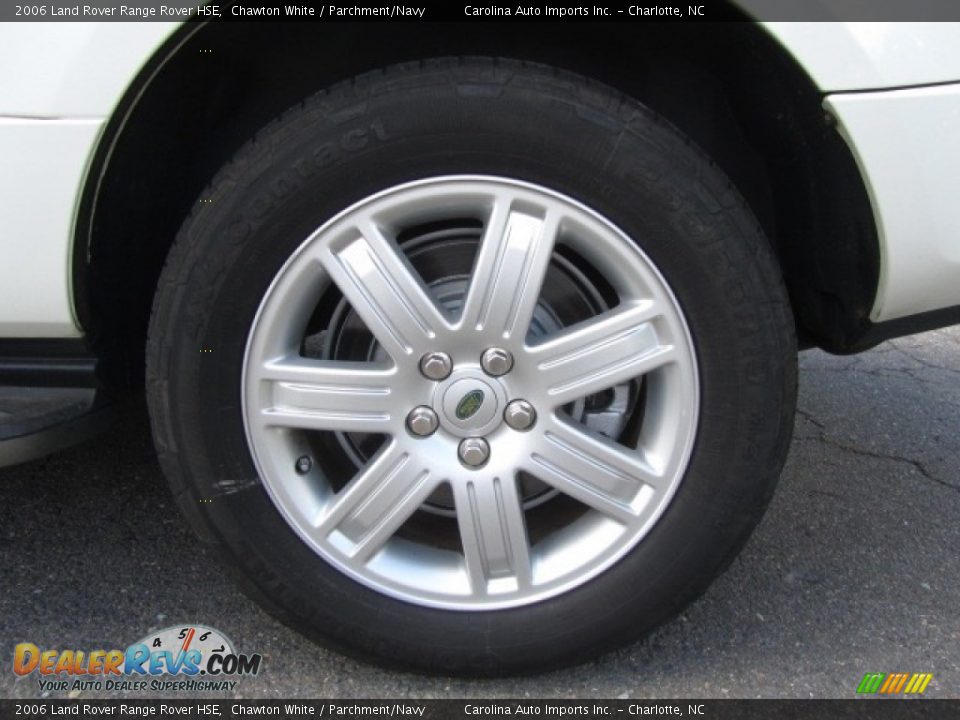 2006 Land Rover Range Rover HSE Chawton White / Parchment/Navy Photo #27