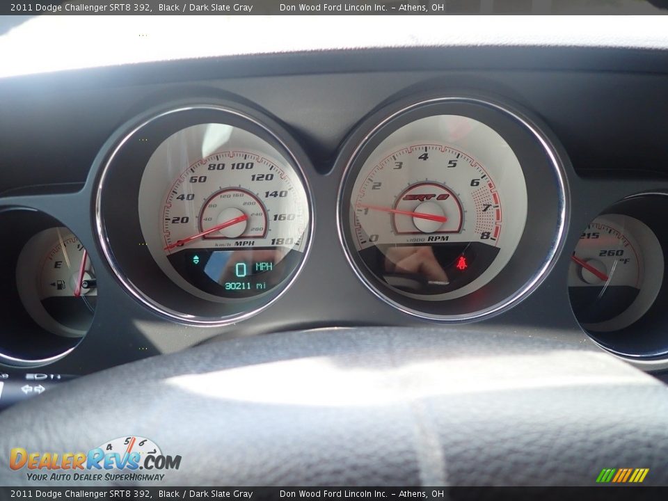 2011 Dodge Challenger SRT8 392 Black / Dark Slate Gray Photo #29