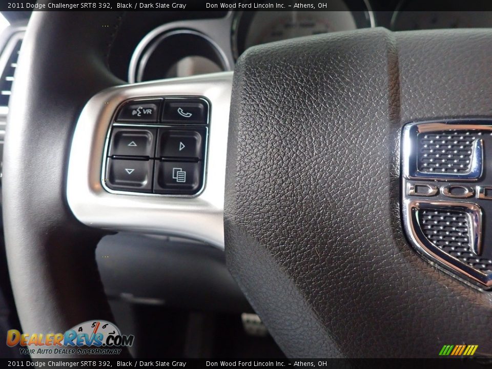 2011 Dodge Challenger SRT8 392 Black / Dark Slate Gray Photo #30