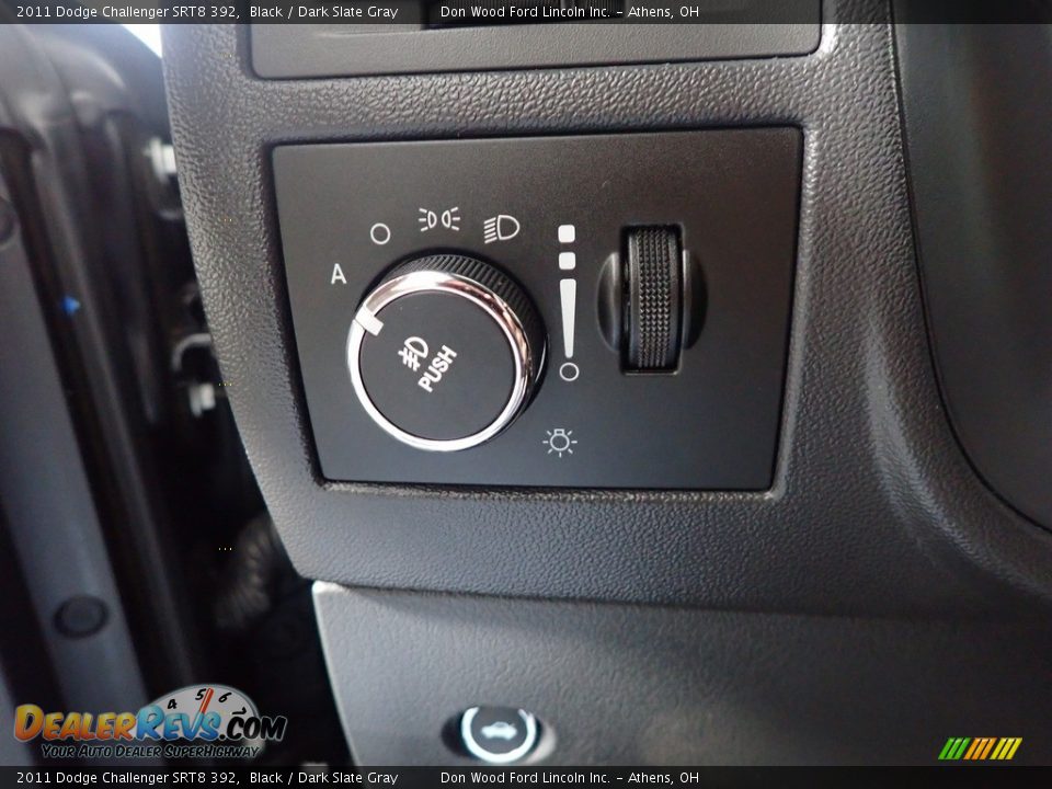 2011 Dodge Challenger SRT8 392 Black / Dark Slate Gray Photo #32