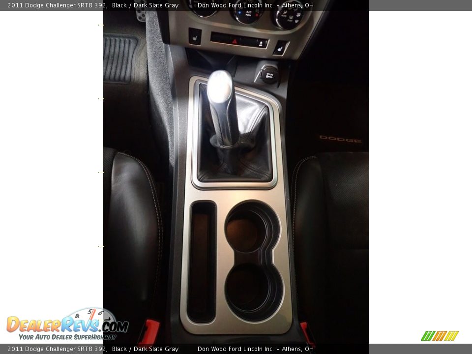 2011 Dodge Challenger SRT8 392 Black / Dark Slate Gray Photo #33