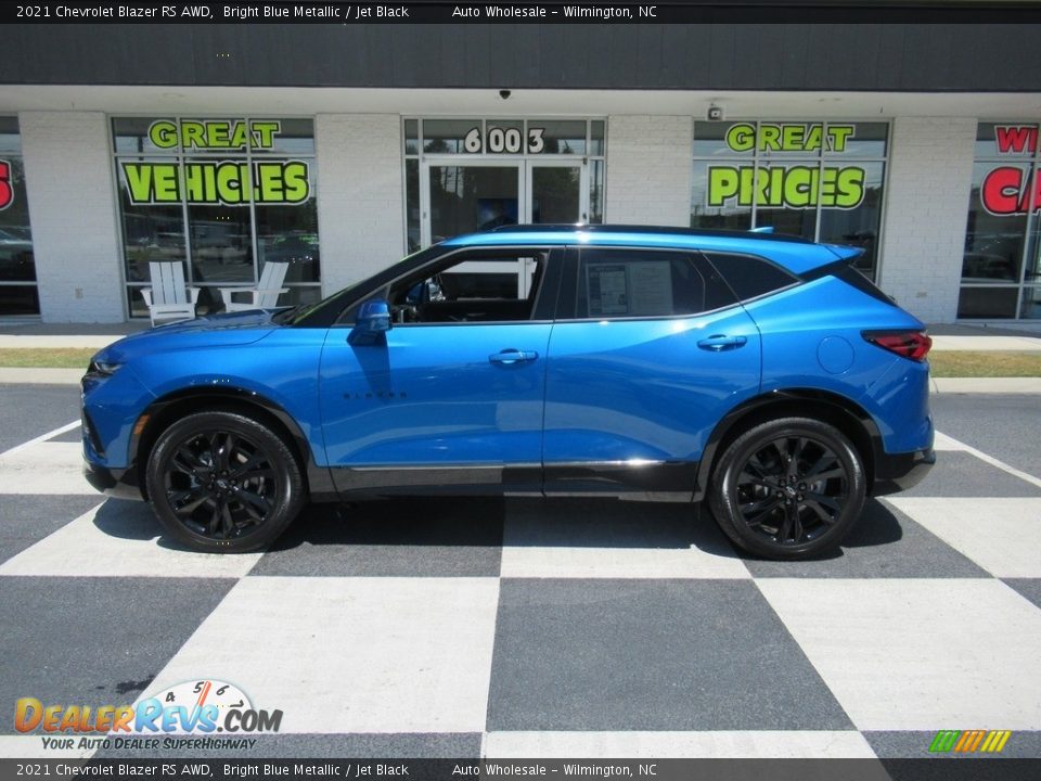 2021 Chevrolet Blazer RS AWD Bright Blue Metallic / Jet Black Photo #1
