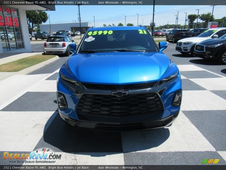 2021 Chevrolet Blazer RS AWD Bright Blue Metallic / Jet Black Photo #2