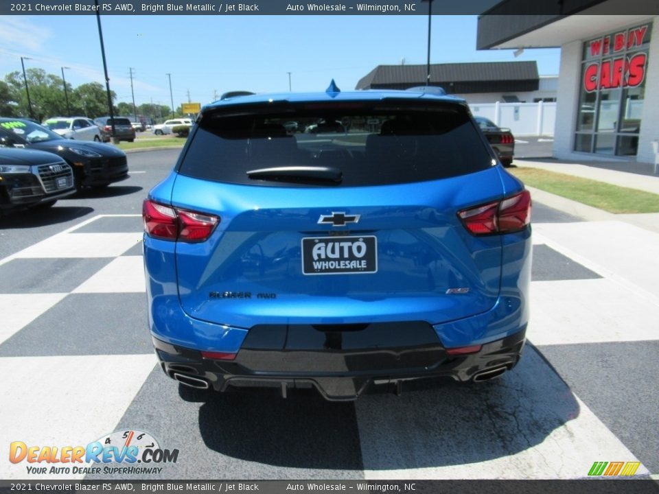 2021 Chevrolet Blazer RS AWD Bright Blue Metallic / Jet Black Photo #4