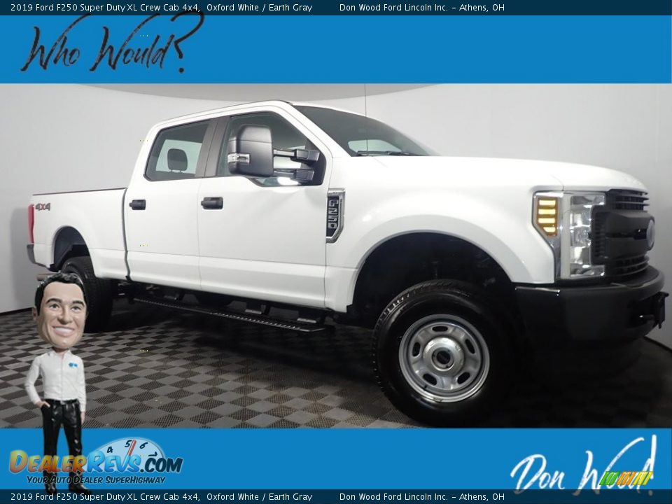 2019 Ford F250 Super Duty XL Crew Cab 4x4 Oxford White / Earth Gray Photo #1
