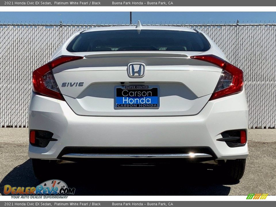 2021 Honda Civic EX Sedan Platinum White Pearl / Black Photo #5