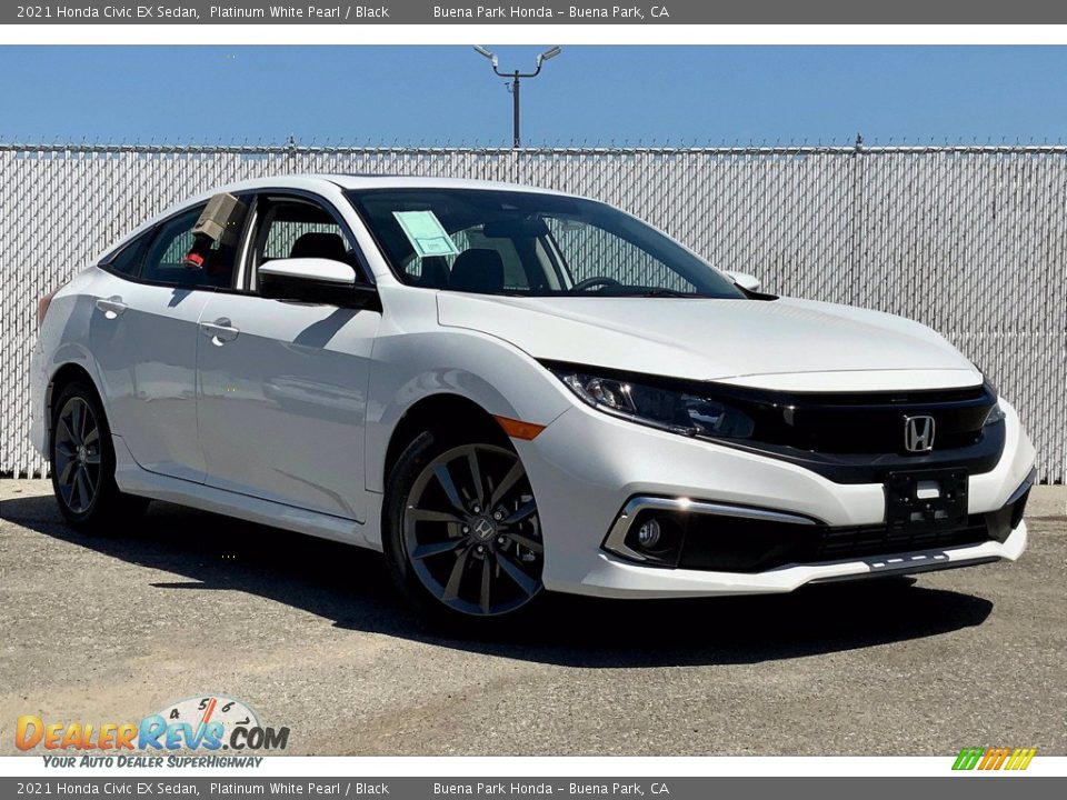 Front 3/4 View of 2021 Honda Civic EX Sedan Photo #13