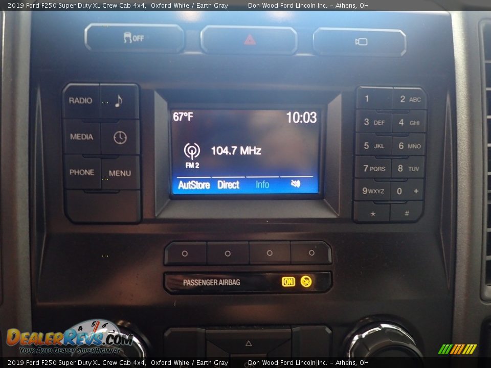 2019 Ford F250 Super Duty XL Crew Cab 4x4 Oxford White / Earth Gray Photo #26