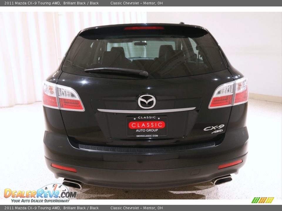 2011 Mazda CX-9 Touring AWD Brilliant Black / Black Photo #18