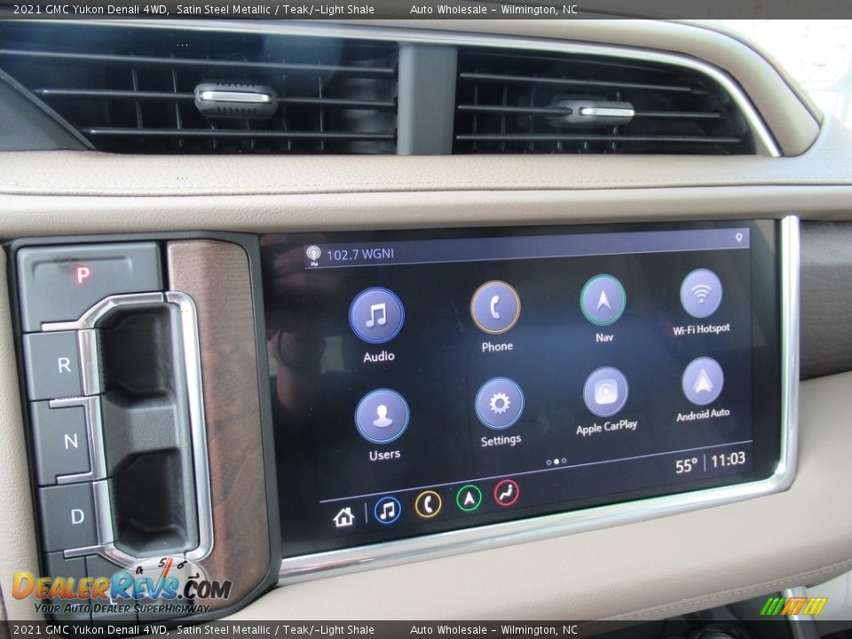 2021 GMC Yukon Denali 4WD Satin Steel Metallic / Teak/­Light Shale Photo #17