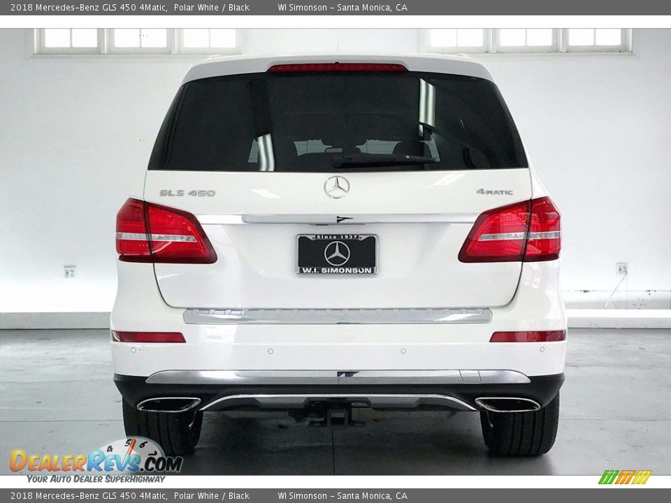 2018 Mercedes-Benz GLS 450 4Matic Polar White / Black Photo #3