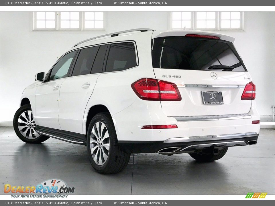 2018 Mercedes-Benz GLS 450 4Matic Polar White / Black Photo #10