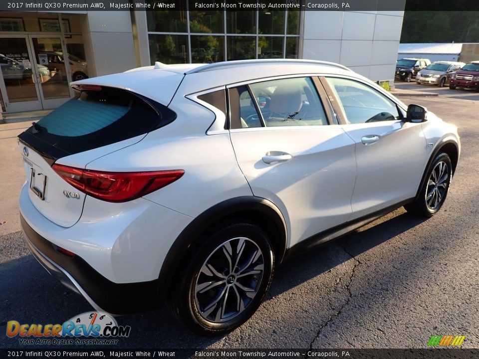 2017 Infiniti QX30 Premium AWD Majestic White / Wheat Photo #2