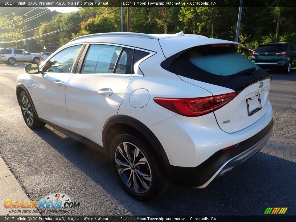 2017 Infiniti QX30 Premium AWD Majestic White / Wheat Photo #5