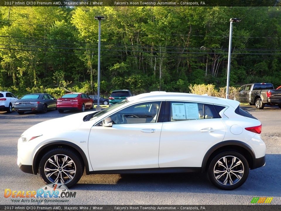 Majestic White 2017 Infiniti QX30 Premium AWD Photo #6