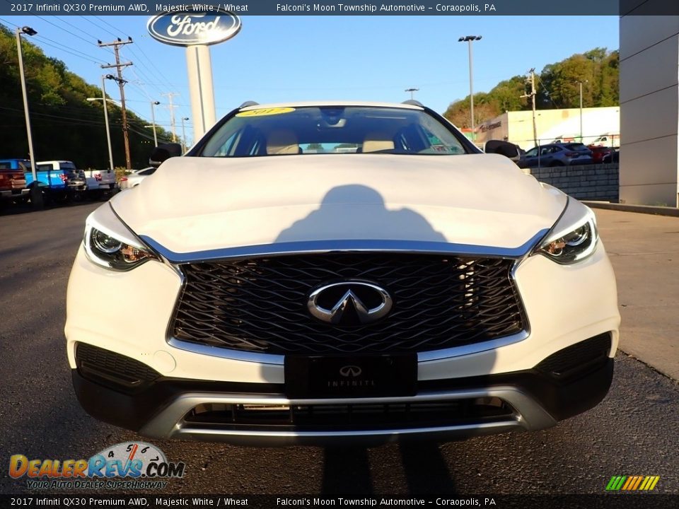 2017 Infiniti QX30 Premium AWD Majestic White / Wheat Photo #8