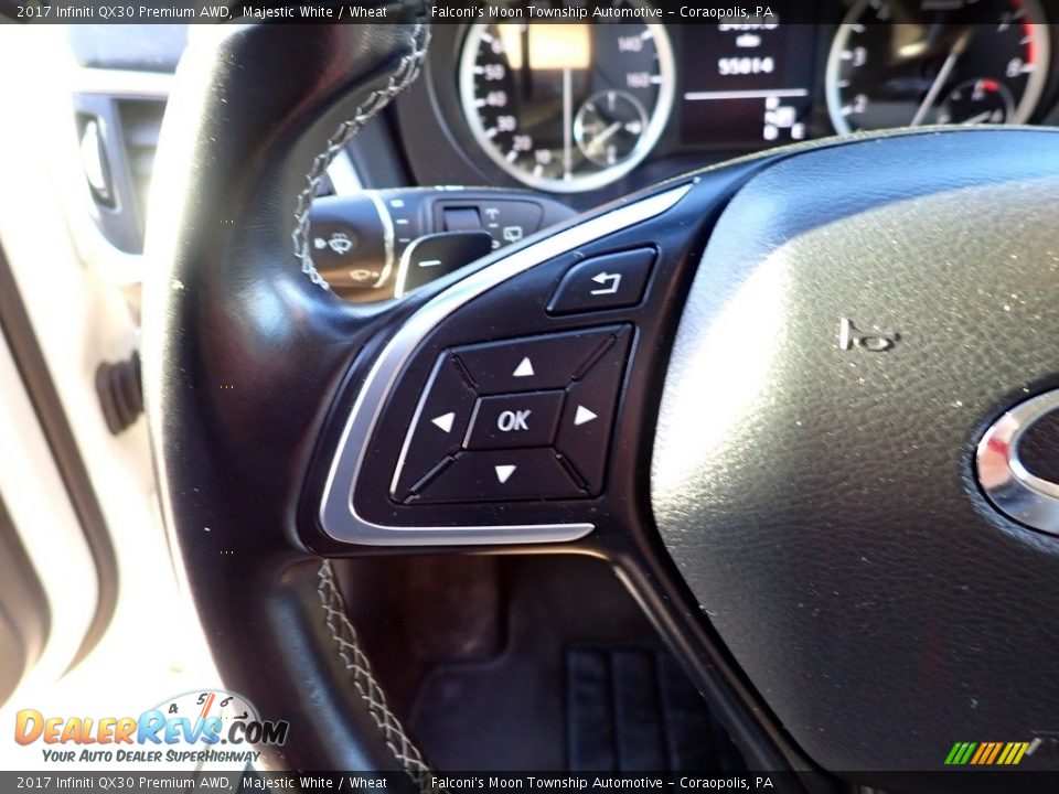 2017 Infiniti QX30 Premium AWD Steering Wheel Photo #22