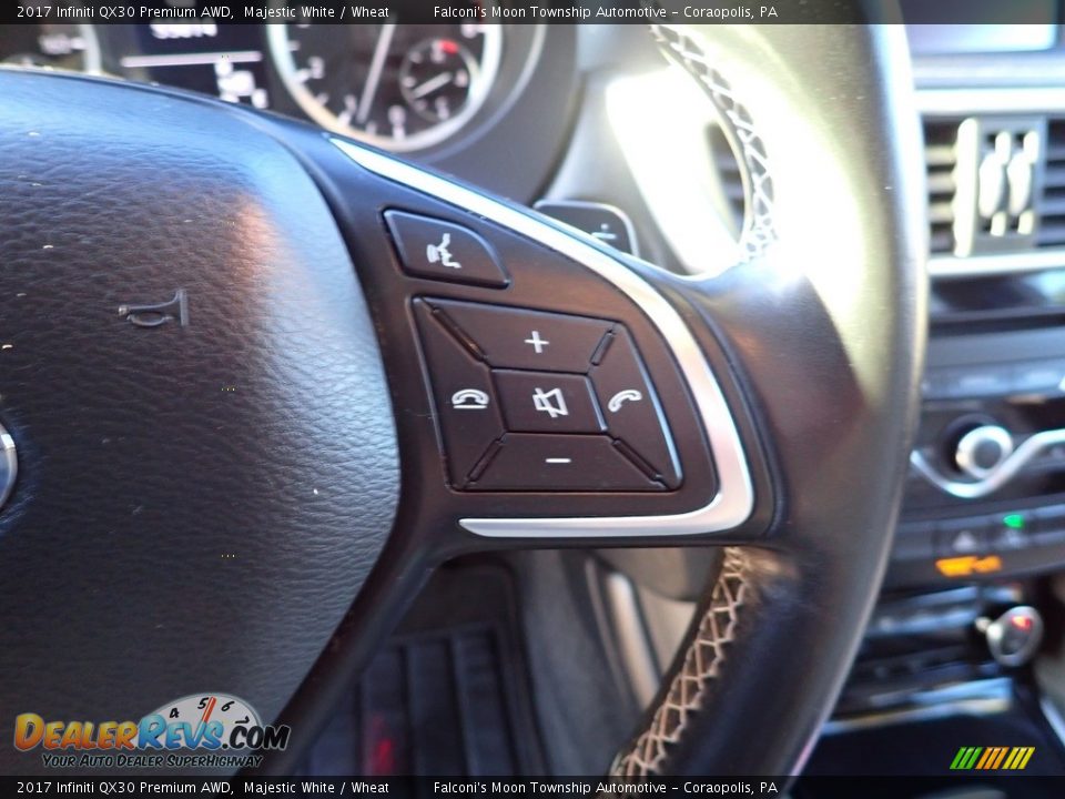 2017 Infiniti QX30 Premium AWD Steering Wheel Photo #23