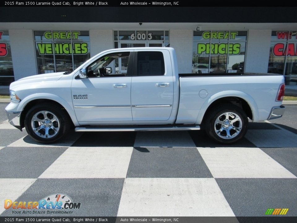 2015 Ram 1500 Laramie Quad Cab Bright White / Black Photo #1