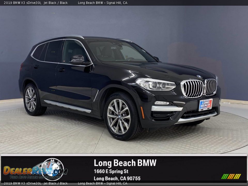 2019 BMW X3 sDrive30i Jet Black / Black Photo #1