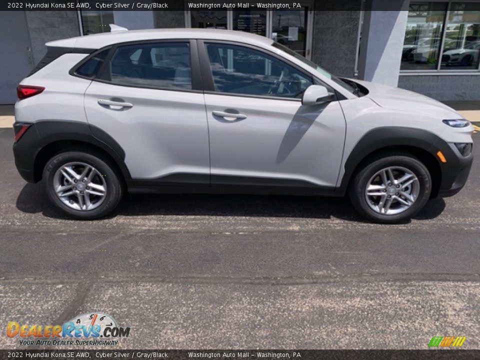 Cyber Silver 2022 Hyundai Kona SE AWD Photo #2