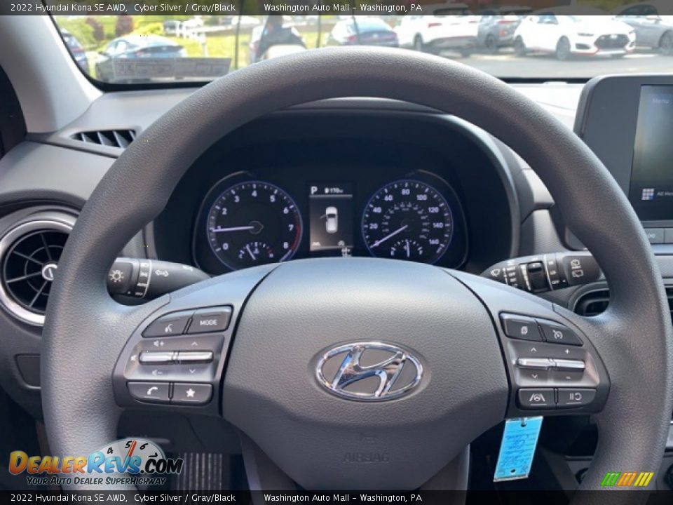 2022 Hyundai Kona SE AWD Steering Wheel Photo #7
